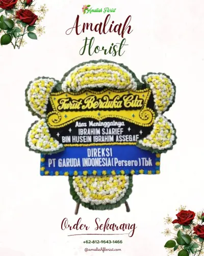 Papan Bunga Duka di Gadog